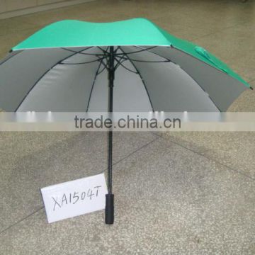 straight auto open green umbrella