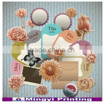 memo scrapbook, weekly diy scrapbooking memo, scrapbooking die cut