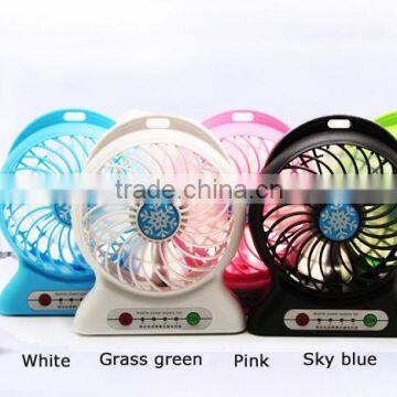 2016 new gadgets small size cooling fan ,multifunction portable power bank fan