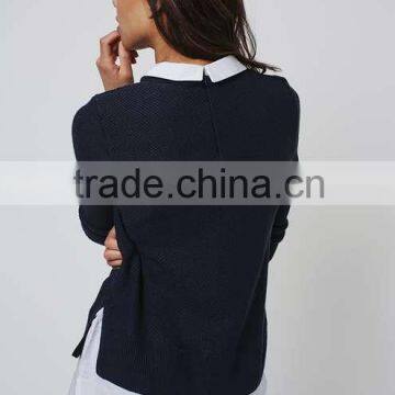 2016 Women Striped Hybrid Jumper HSS3035 photo-4