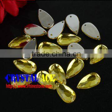 wholesale drop Sew-on Stone, Sew on Acrylic Rhinestone, Flat back acrylic rhinestone for wedding dress DIY crafts