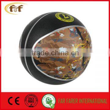 7# Multicolor rubber basketball / Customerized printing promotion basketball items