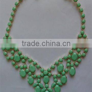 Hot Sale Fashion Acrylic Beaded Jewelry Necklace - N1412010 photo-2