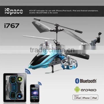 Wholes sale hot selling bluetooth 4 channel helicopter avatar design work with iPod/iPhone/iPad and android phone and tablet