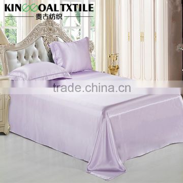 Hot sale softer 100% Mulberry Silk flat bed Sheet Queen/King