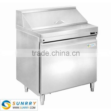 Stainless Steel Salad Bar Pizza Table Refrigerator Sale Single Door (SY-RST700S SUNRRY)