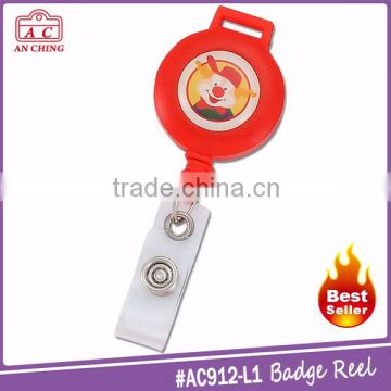 Cheap plastic Lanyard Retractable Badge Reel for school