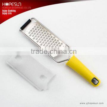 New design stainless steel yellow nutmeg grater with platic handle