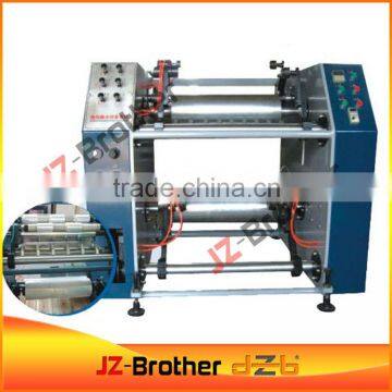 Semi-auto 600mm width stretch film rewinding machine