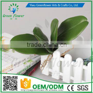 2016 Wholesale PU Latex Artificial Flowers Phalaenopsis leaves big four Real Touch Babys breath fake flower