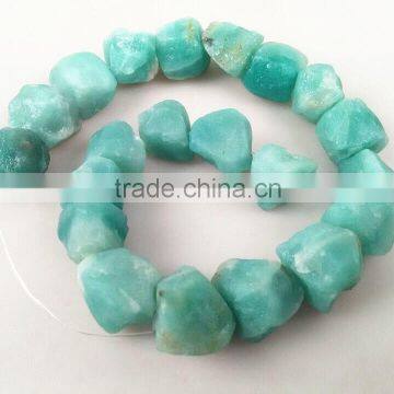 Natural rough nugget tumble gemstone amazonite agate for jewelry making