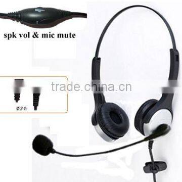 Professional Cordless Phone Headset Microphone HSM1002J2.5vcmute