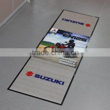 Garage floor mat motorcycle