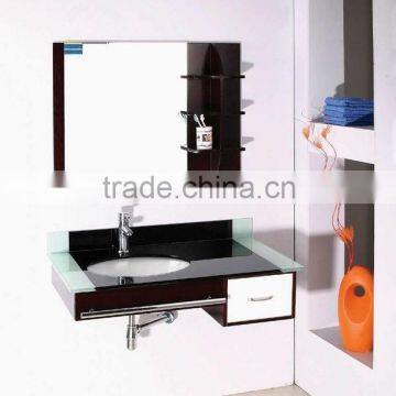 Wall hung modern bathroom cabinet