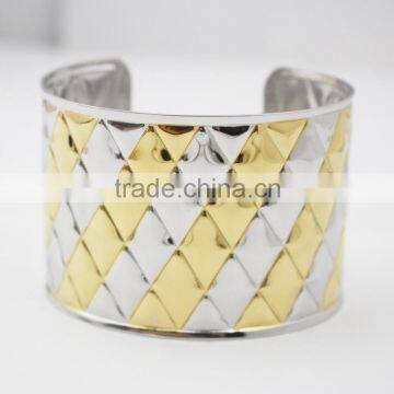 Stainless Steel Bangle Jewelry Engraved Cuff Bracelet photo-4