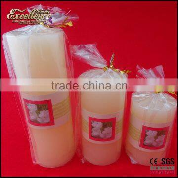 Competitive Multi-color/size Paraffin Wax Pillars Candles