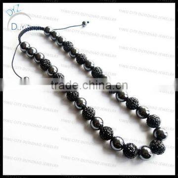 Fashion 14mm bead collar Shamballa necklace