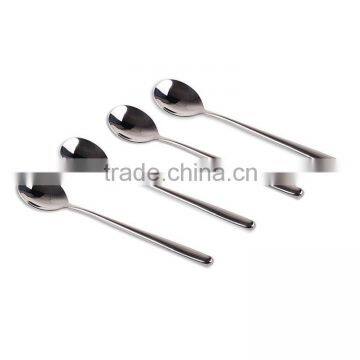 4pcs High Quality Stainless Steel Rice Spoon Soup Spoon Dinnerware Long-handled Great Circle Coffee Spoons photo-2