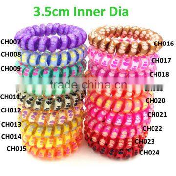 Telephone Coil Hair Elastic Band Girl's Bracelet