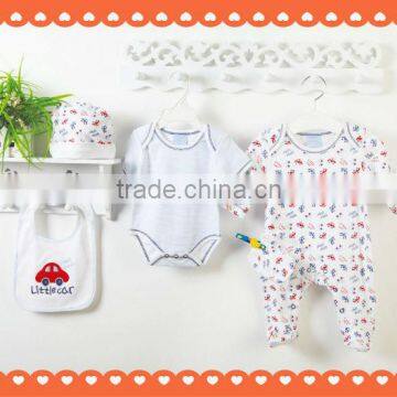 5pcs baby clothes set mesh bag