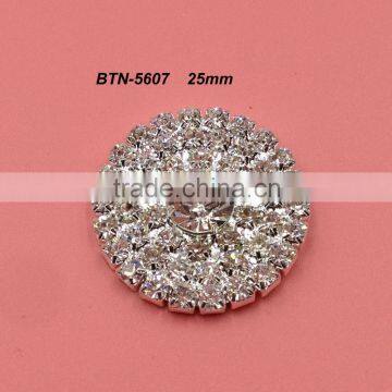 Hot selling factory price rhinestone button in stock (btn-5607)