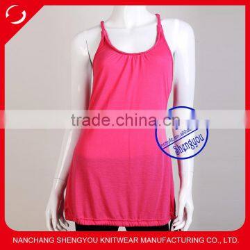 high quality wholesale combed cotton & rayon ladies tank top