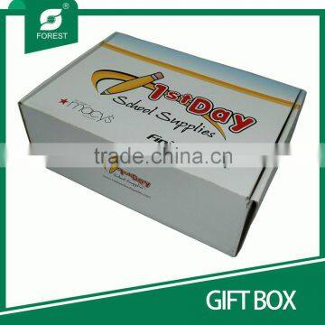 CMYK FULL COLOR OFFSET PRINT FOLDABLE CORRUGATED GIFT PAPER BOXES FOR ARCHIVE PACKAGING