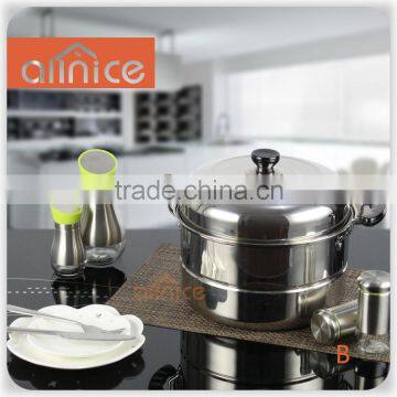 Allnice- new large stainless steel one/double layer cooking steamer pot for sale