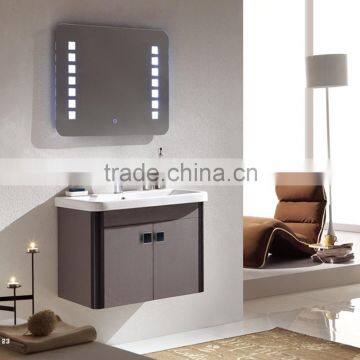 Small size fashion bathroom cabinet vanity with led lights