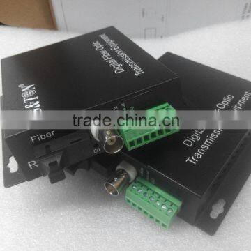 1ch Video 1 Bidi Audio Fiber Converters