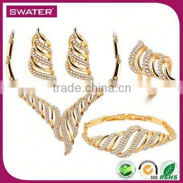 Ally Express Wholesale Bracelet Fashion Jewelry Sets Beautiful Jewelry Set Gold