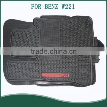 Custom Fit 5-Piece Full Set Ridged Heavy Duty Rubber Floor Mats For BENZ W221