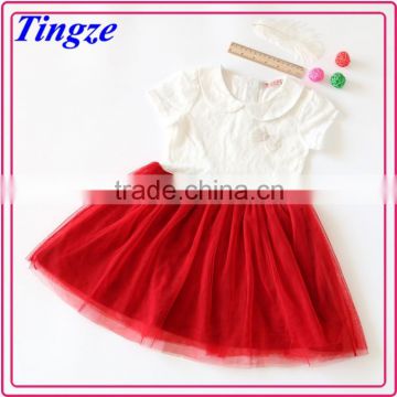 Hot sale fashions baby button princess dresses for kids children clothing 3T to 7 baby girls dresses