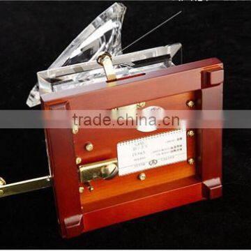 2016 Wedding Artificial K9 Glass Crystal Piano Music Box With Custom Music