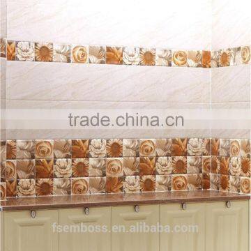 Inkjet Ceramic Relief Decor Border/listello Macthing Wall Tile Length150*150mm photo-5