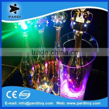 Single champagne bottle portable led illuminate ice bucket