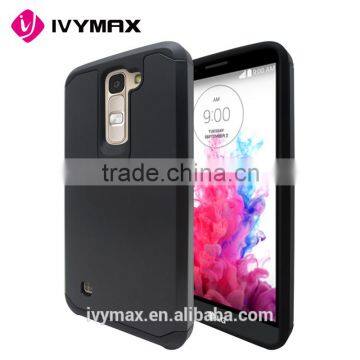 2016 Alibaba wholesale cheap factory price hybrid combo armor mobile phone case for LG K7/MS330 (MetroPCS)/ LG Tribute 5 LS675