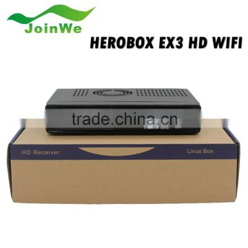 2016 Newest Herobox Ex3 Wifi Hd Tv Box Dvb-s2/c/t2 Triple Tuner Receiver Hd Dvb-s2 Super Box Receiver