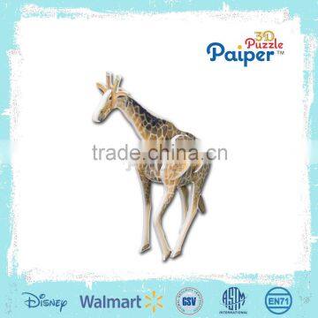 Instructional board games 3d puzzle giraffe toy
