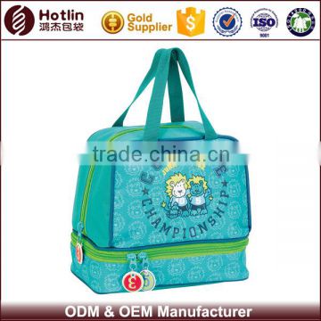 School Frozen Lunch Cooler Bag With Durable Hard Liner