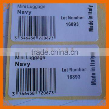 Barcode Stickers Roll