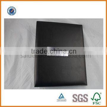 Leather file folder,customise hardcover file folder