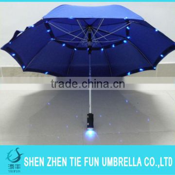 Custom print straight pole light fashional led umbrella