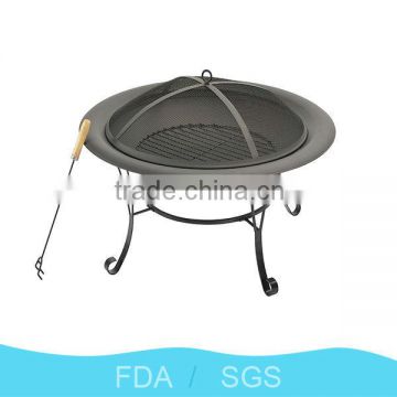 2015 new design bowl-shape fashion winter wood burning fire stove heating stove steel furnace fire pit for family