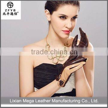 China wholesale Women Winter Leather Gloves