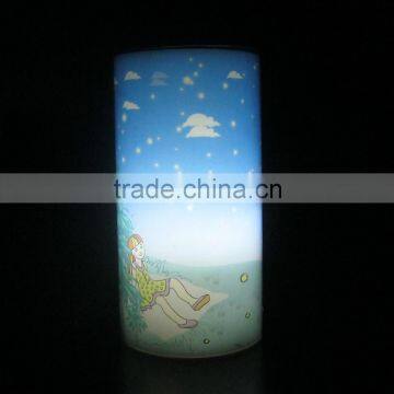Decor pringting wax holiday time led candle