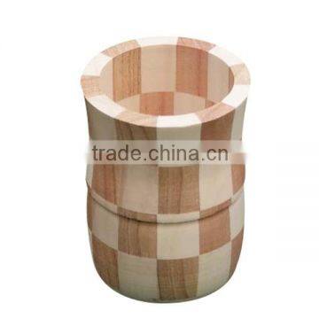 Wholesale dacoration lovely wooden vase