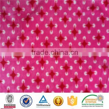 printed polyester small flower print flannel new design printing fabric