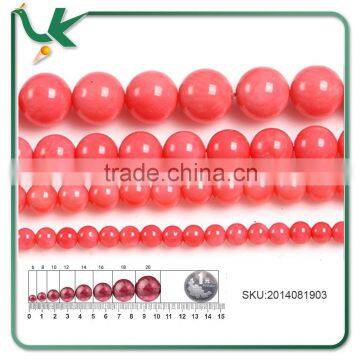 Wholesale Diy Jewelry Accessories Natural Round Light Red Coral Beads