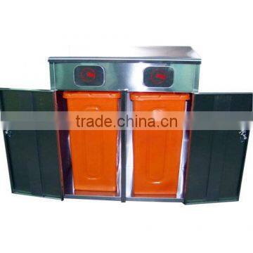 Hotel Lobby Stainless Steel Table Outdoor Iron Trash Can Holder photo-5